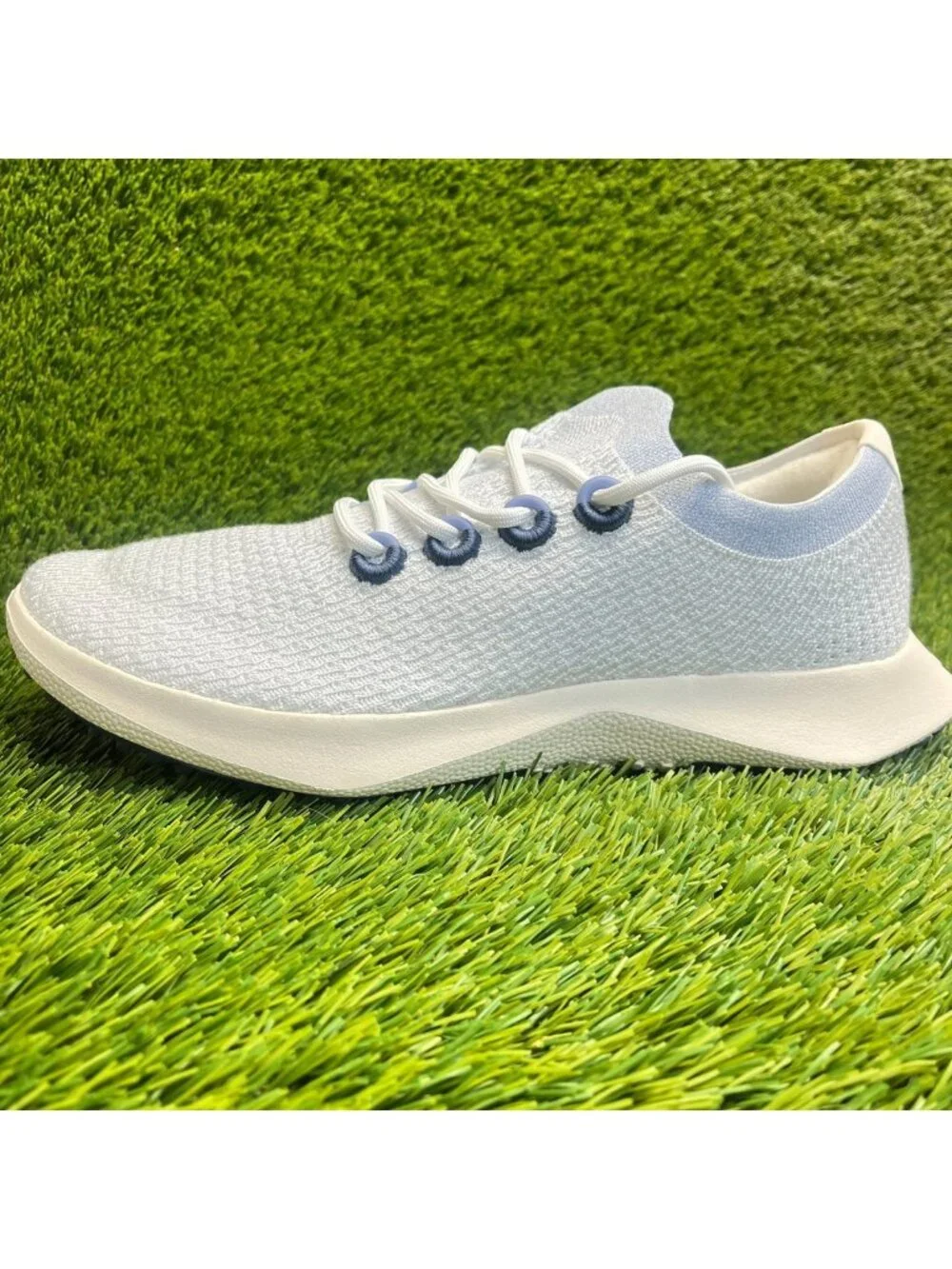 Allbirds Tree Dasher 2 Mens Size 12.5 Blue White Athletic Running Shoes Sneakers - Picture 3 of 11